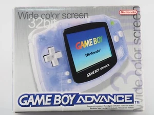 Clear Glacier Game Boy Advance Nintendo Console *COMPLETE* *VGC* GBA - Picture 1 of 15