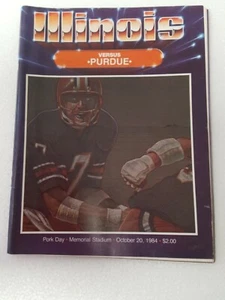 Illinois Football Program Illini vs Purdue 1984 Memorial Stadium - Picture 1 of 4