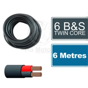 6 B&S Twin Core Cable 6 metre length - Picture 1 of 1