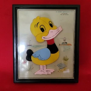 Vintage Duck Child Guidance Toys Plastic Tray Puzzle 1962 - Picture 1 of 14