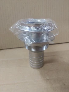 ATTWOOD *NEW* SS EXHAUST THRU HULL w/ SS SCUPPER VALVE 1-1/2'' #67581 - Picture 1 of 6