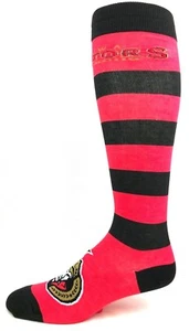 Ottawa Senators Hockey Black & Red Striped Thin Long Socks - Picture 1 of 3
