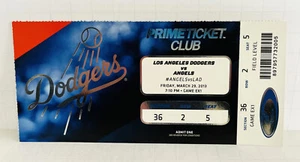 Mike Trout Freeway Series 2013 LA Doders vs. Angels PRIME CLUB SEASON TICKET - Picture 1 of 1
