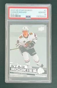 2023-24 UD Star Rookies Connor Bedard Box Set #1 Psa 10 Gem Mint Blackhawks - Picture 1 of 2