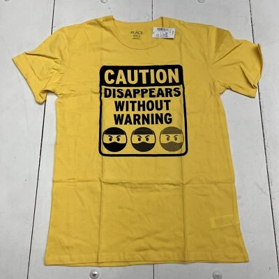 Camiseta The Children’s Place estampa gráfica amarela masculina tamanho GG nova - Imagem 1 de 4