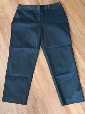 RUBY RD. Women’s BLACK SUMMER-WEIGHT Dress Pants Flat Front Zip Size 16 - Image 1 of 4