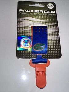 Florida Gators Pacifier Clip w/ 9" Strap, Copia Products Officially Licensed NEW