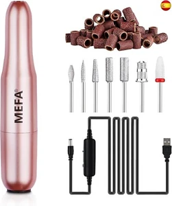 MEFA Torno para Uñas Profesional, 13 en 1 Torno para Uñas, 20000 Rpm Lima E - Imagen 1 de 8