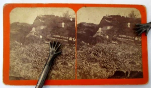 Stereoview of ZADOCK PRATT ROCK, Prattsville, Catskill Mts. Greene County, NY - Picture 1 of 2