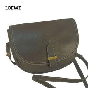 LOEWE Black Anagram Shoulder Bag Leather Crossbody Vintage authentic - Picture 1 of 17