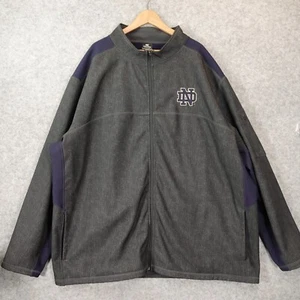 Notre Dame Fighting Irish Mens 5XL Big COLOSSEUM Charcoal Green College Football - Picture 1 of 15