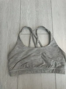 Lululemon Energy Bra Wee Are From Space Ice Grey Alpine White Sz 8 - Picture 1 of 5