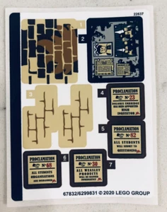 LEGO STICKERBOGEN für 75966 Hogwarts Raum des Bedarfs, Neu & Original! - Bild 1 von 1