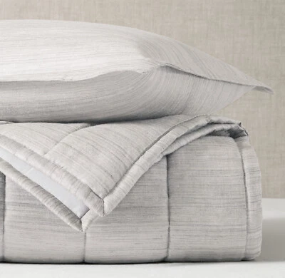 Herrajes de restauración talla completa/Quinn crudo canal de seda edredón niebla nuevo sin etiquetas Foto 1 de 4