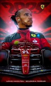 Scuderia Ferrari Flag - Lewis Hamilton F1 Racing Team Banner - All sizes - Picture 1 of 7