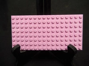 Lote Genuino de 6 Placas Planas Lego Rosa 8 x 16 Tachuelas 3865 - Imagen 1 de 1