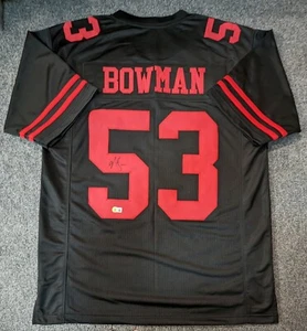 SAN FRANCISCO 49ERS NAVORRO BOWMAN AUTOGRAPHED SIGNED JERSEY JSA COA - Picture 1 of 3