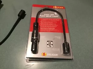 PELICAN LED LIGHT GOOSENECK USED BLACK WITH MAGNETIC HOLDER TASK LIGHT - Picture 1 of 4