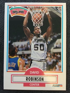 1990-91 Fleer #172 David Robinson San Antonio Spurs RC Rookie HOF MINT - Picture 1 of 1