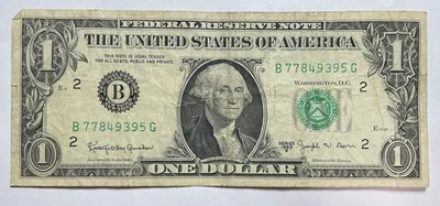 Series 1963-B One Dollar Federal Reserve Note Circulated - Image 1 of 2