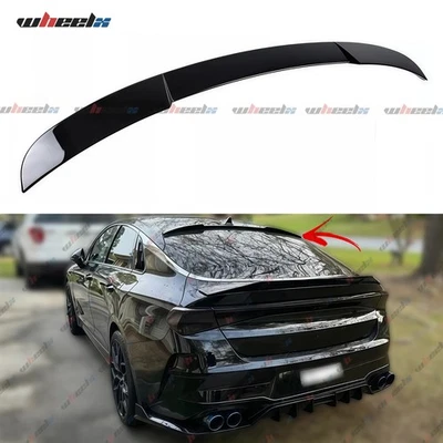 Rear Window Roof Spoiler Wing Lip For 2021-2025 Kia K5 5th Gloss Black M Style - Image 1 of 4