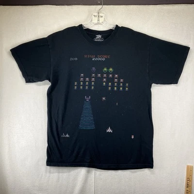 Camiseta Galaga Para Hombre Grande Videojuego Arcade Clásica Años 80 Retro Gráfica Camiseta Foto 1 de 4