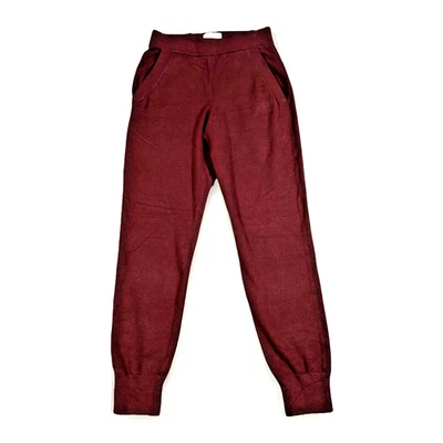 Pantalones de chándal Babaton Aritzia tejidos para mujer talla 2XS borgoña Foto 1 de 4