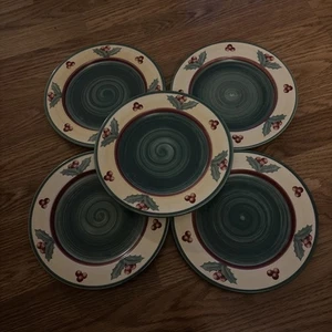 5er Set Villeroy & Boch Merry Winter 8" Salatteller Holiday Christmas TOP - Bild 1 von 2