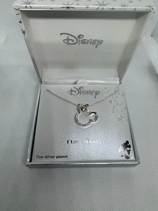 Disney I Love Mickey Halskette Brandneu in Box Feinversilbert - Bild 1 von 2
