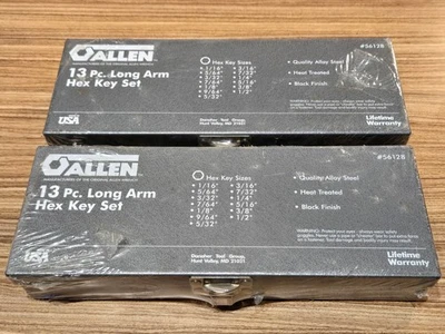 llen Long Arm Hex Key Set, 13 Piece Set ,with Metal Box - Image 1 of 3