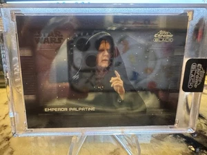 2024 Topps Star Wars Emperor Palpatine DD-3 Depths of Dark Side Chrome Black - Picture 1 of 2
