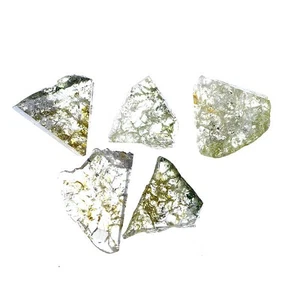 Slice  Natural Rough Loose Translucent Greenish Color 1.49 Ct Diamond Lot - Picture 1 of 1