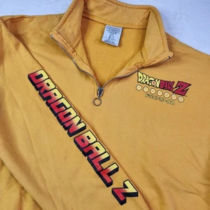 Dragon Ball Z x Forever 21 Collaboration 1/4 Zip Pullover Sweater Orange Damen L - Bild 1 von 10