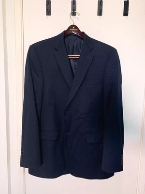 Perry Ellis Men’s Black Jacket Suit Coat Rio Blazer And Pant set - Image 1 of 4