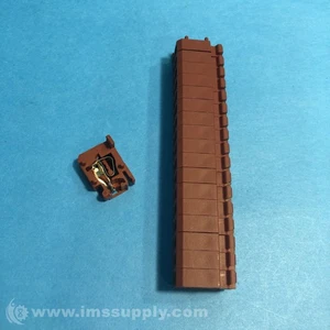 Allen Bradley 1492-L52 Brown Pack of 18 Terminal Blocks FNIP - Picture 1 of 8