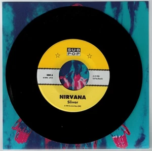 Nirvana "Sliver" b/w "Dive"Sub Pop 7" NEW M/M - Picture 1 of 5
