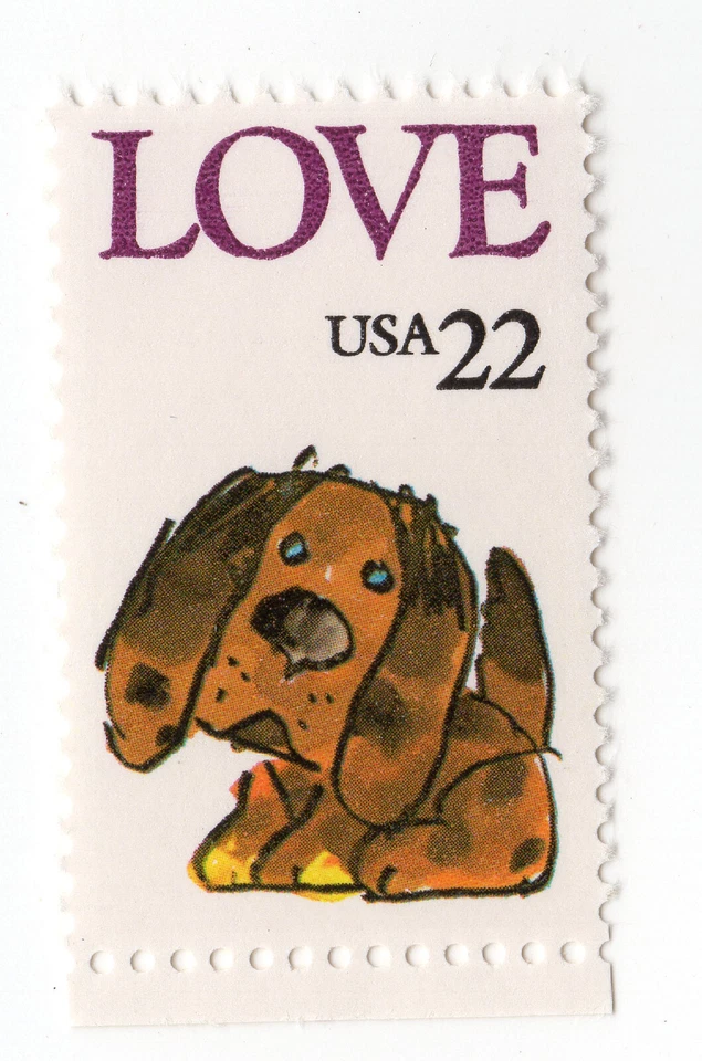 Scott #2202 Puppy Love Single Stamp - MNH - Image 1 of 1