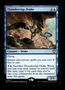 MTG - Thunderclap Drake - Commander: Outlaws of Thunder Junction - NM - Picture 1 of 2