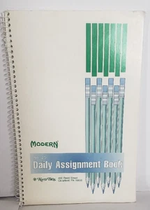 Daily Assignment Book with 34 weeks, Modern No. 25 Kurtz Bros., Very Good - Imagen 1 de 8