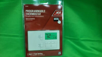 Ace Programmable Thermostat 1 Heat/ 1 Cool Setting 4693081 Sealed - Image 1 of 4