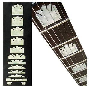 Fretboard Markers Inlay Stickers Decals for Guitars & Bass - Block Crowns - Picture 1 of 4