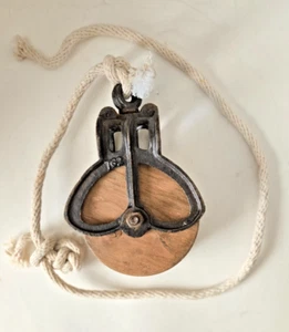 Toscano Vintage Style Gusseisen und Holz Rad Bauernhof Riemenscheibe - Bild 1 von 3