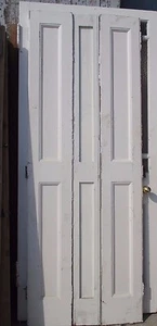 SHUTTERS window Reclaimed three panel period pine 29" wide x 81"x 1 3/8" - Picture 1 of 3