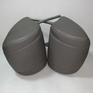 2009-2011 Honda Pilot Front Right Left Headrest Set of 2 Warm Gray Leather OEM - Picture 1 of 17