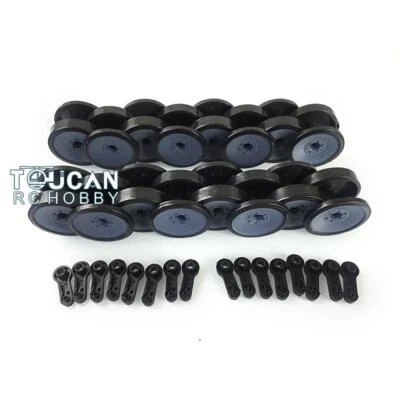 Henglong 1/16 German Tiger I 3818 Panther RC Tank Plastic Road Wheels DIY - Image 1 of 4
