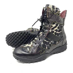 Spring Step L’Artiste Ileana Leather Boots Winter Side Zip Sz 36 US 6 M - Picture 1 of 11