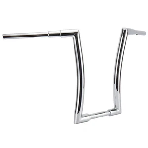 16" Handlebar Fat Bar Ape Hanger for Harley Touring Dyna Low Rider Softail - Picture 1 of 18