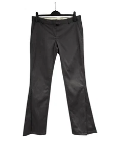 Laundry By design 97% Cotton Trousers Size 12 Grey Boot Cut Pleated Leg Detail - Picture 1 of 7