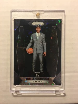 2017-18 Prizm IKE ANIGBOGU Black Refractor RC Rookie 1/1 PACERS FAST BREAK DISCO - Image 1 of 2