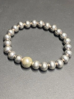 MILOR ITALY 925 STERLING SILVER BEADED BRACELET - Image 1 of 4